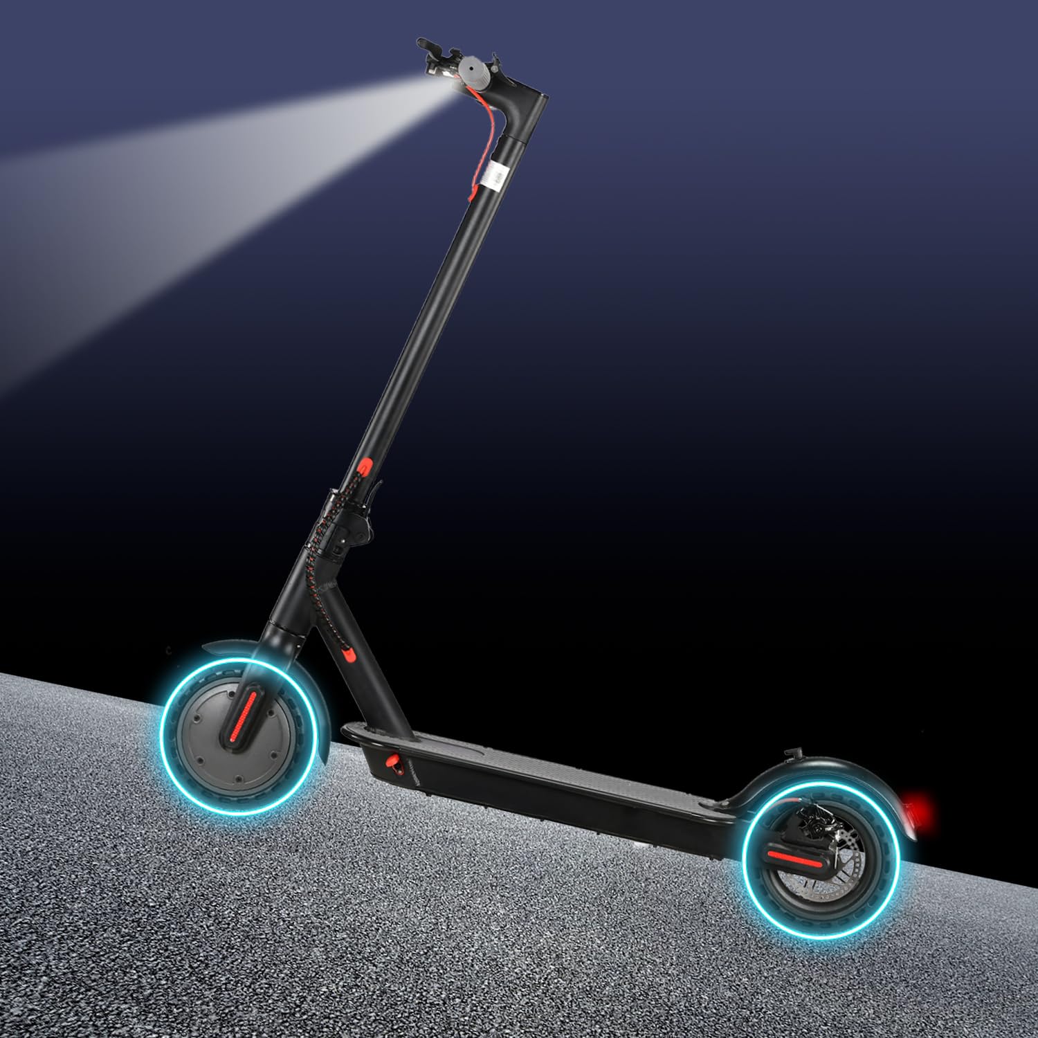 Electric Scooter Adults Foldable 8.5"/10" Tires E Scooter for Adults 19 Mph 350W/500W Motor Fast Scooter Kick Scooters Max 21 Miles Long Range for Commuting Heavy Duty E-Scooter (S1-Grey)